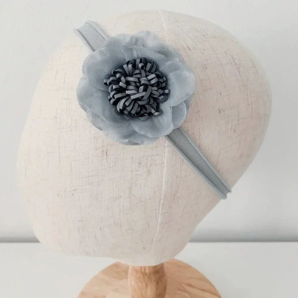 NWT - Pretty Baby & Toddler Girls Headband Flower Bohemian Soft Nylon Hair Band